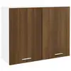 Image de vidaXL Armoire suspendue "Lyon" Chêne brun 80 x 31 x 60 cm Bois d'ingénierie