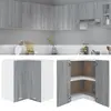 Image de vidaXL Armoire d'angle suspendue "Lyon" Gris Sonoma 57 x 57 x 60 cm Bois d'ingénierie