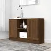 Image de vidaXL Buffet Chêne marron 120x30,5x70 cm Bois d'ingénierie