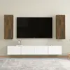 Image de vidaXL Meubles TV 2 pcs Chêne fumé 30,5x30x90 cm Bois d'ingénierie