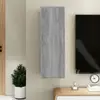 Image de vidaXL Meubles TV Sonoma gris 30,5x30x90 cm Bois d'ingénierie