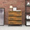 Image de vidaXL Buffet Chêne fumé 60x35x69 cm Bois d'ingénierie