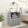 Image de vidaXL Tables de chevet 2 pcs sonoma gris 40x40x50cm bois d'ingénierie