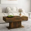 Image de vidaXL Table basse Chêne fumé 96x50x45 cm Bois d'ingénierie