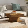 Image de vidaXL Table basse Chêne fumé 57x57x30 cm Bois d'ingénierie