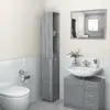 Image de vidaXL Armoire de bain sonoma gris 25x26,5x170 cm bois d'ingénierie
