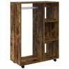 Image de vidaXL Garde-Robe Armoire à Vêtements Meuble de Rangement Organisateur Chambre à Coucher Chêne Fumé 80x40x110 cm Bois d'Ingénierie