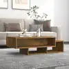 Image de vidaXL Table basse Chêne fumé 105x55x32 cm Bois d'ingénierie