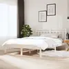 Image de vidaXL Cadre de lit sans matelas blanc bois massif 140x190 cm