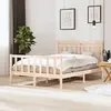 Image de vidaXL Cadre de lit sans matelas bois massif 140x200 cm