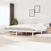 Image de vidaXL Cadre de lit sans matelas blanc bois massif de pin 200x200 cm