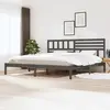 Image de vidaXL Cadre de lit sans matelas bois massif de pin gris 200x200 cm