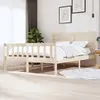 Image de vidaXL Cadre de lit sans matelas bois massif 160x200 cm