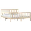 Image de vidaXL Cadre de lit sans matelas bois massif