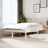 Image de vidaXL Cadre de lit sans matelas bois massif 140x190 cm
