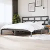 Image de vidaXL Cadre de lit sans matelas Gris Bois de pin massif 200x200 cm