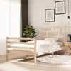 Image de vidaXL Cadre de lit sans matelas bois massif 100x200 cm