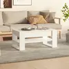 Image de vidaXL Table basse blanc 102x55x45 cm bois d'ingénierie