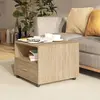 Image de vidaXL Table basse chêne sonoma 55x55x40 cm bois d'ingénierie
