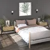 Image de vidaXL Tables de chevet murales 2 pcs Chêne sonoma