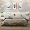 Image de vidaXL Tables de chevet murales 2 pcs Blanc