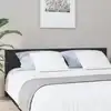 Image de vidaXL Tête de lit Noir 200x1,5x80 cm Bois d'ingénierie