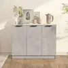Image de vidaXL Buffet Gris béton 90,5x30x70 cm Bois d'ingénierie