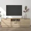 Image de vidaXL Meuble TV Chêne Sonoma 140x35x40 cm Bois d'ingénierie