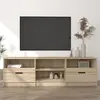 Image de vidaXL Meuble TV Chêne sonoma 150x33,5x45 cm Bois d'ingénierie
