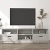 Image de vidaXL Meuble TV Gris béton 150x33,5x45 cm Bois d'ingénierie