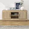 Image de vidaXL Meuble TV chêne sonoma 102x35x45 cm bois d'ingénierie