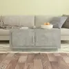 Image de vidaXL Table basse gris béton 102x50x45 cm bois d'ingénierie