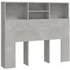 Image de Armoire de tête de lit Gris béton 120x19x103,5 cm