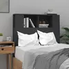 Image de vidaXL Armoire de tête de lit Noir 100x18,5x102,5 cm