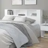 Image de vidaXL Armoire de tête de lit Blanc 200x18,5x104,5 cm