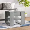 Image de vidaXL Table basse sonoma gris 55,5x55x45 cm bois d'ingénierie