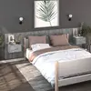 Image de vidaXL Tables de chevet murales 2 pcs Sonoma gris