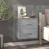 Image de vidaXL Table de chevet murale Sonoma gris