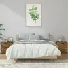 Image de vidaXL Tables de chevet 2 pcs Chêne fumé Bois d'ingénierie