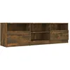 Image de Meuble TV Chêne fumé 150x33,5x45 cm Bois d'ingénierie