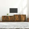 Image de vidaXL Meuble TV Chêne fumé 158,5x36x45 cm Bois d'ingénierie