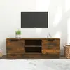 Image de vidaXL Meuble TV Chêne fumé 102x35x36,5 cm Bois d'ingénierie