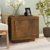 Image de vidaXL Table basse chêne fumé 51x50x45 cm bois d'ingénierie
