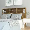 Image de vidaXL Armoire de tête de lit Chêne fumé 160x19x103,5 cm