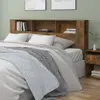 Image de vidaXL Armoire de tête de lit 200x18,5x104,5 cm bois d'ingénierie