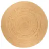 Image de vidaXL Tapis Jute tressé 180 cm Rond