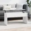Image de vidaXL Table basse Blanc 102x50,5x52,5 cm Bois d'ingénierie