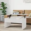 Image de vidaXL Table basse blanc brillant 80x50,5x41,5 cm bois d'ingénierie