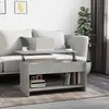 Image de vidaXL Table basse gris béton 102x50x52,5 cm bois d'ingénierie
