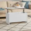 Image de vidaXL Table basse Blanc 102x55,5x52,5 cm Bois d'ingénierie